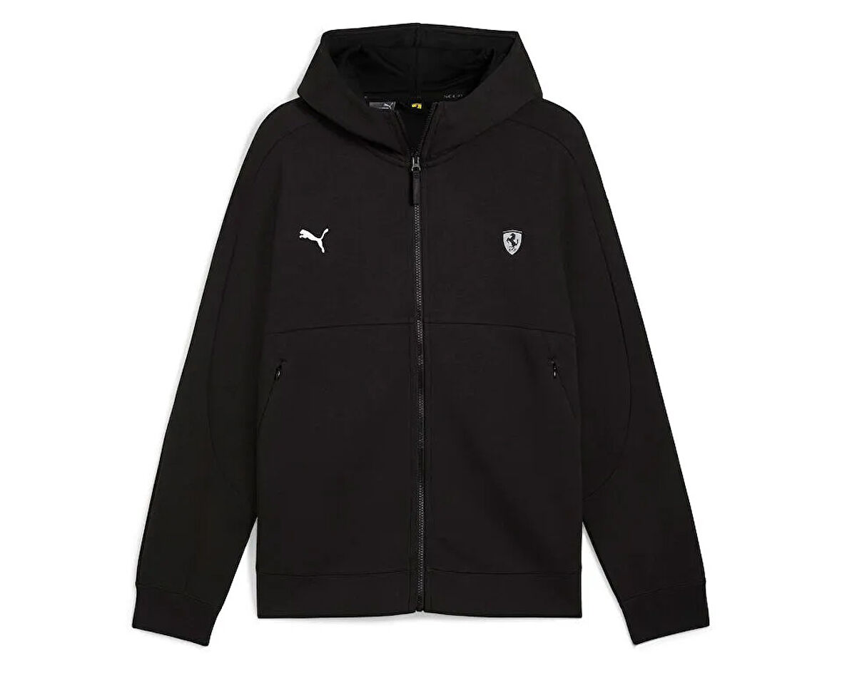 Puma Ferrari Style Sweat Jacket Erkek Günlük Ceket 62709401 Siyah