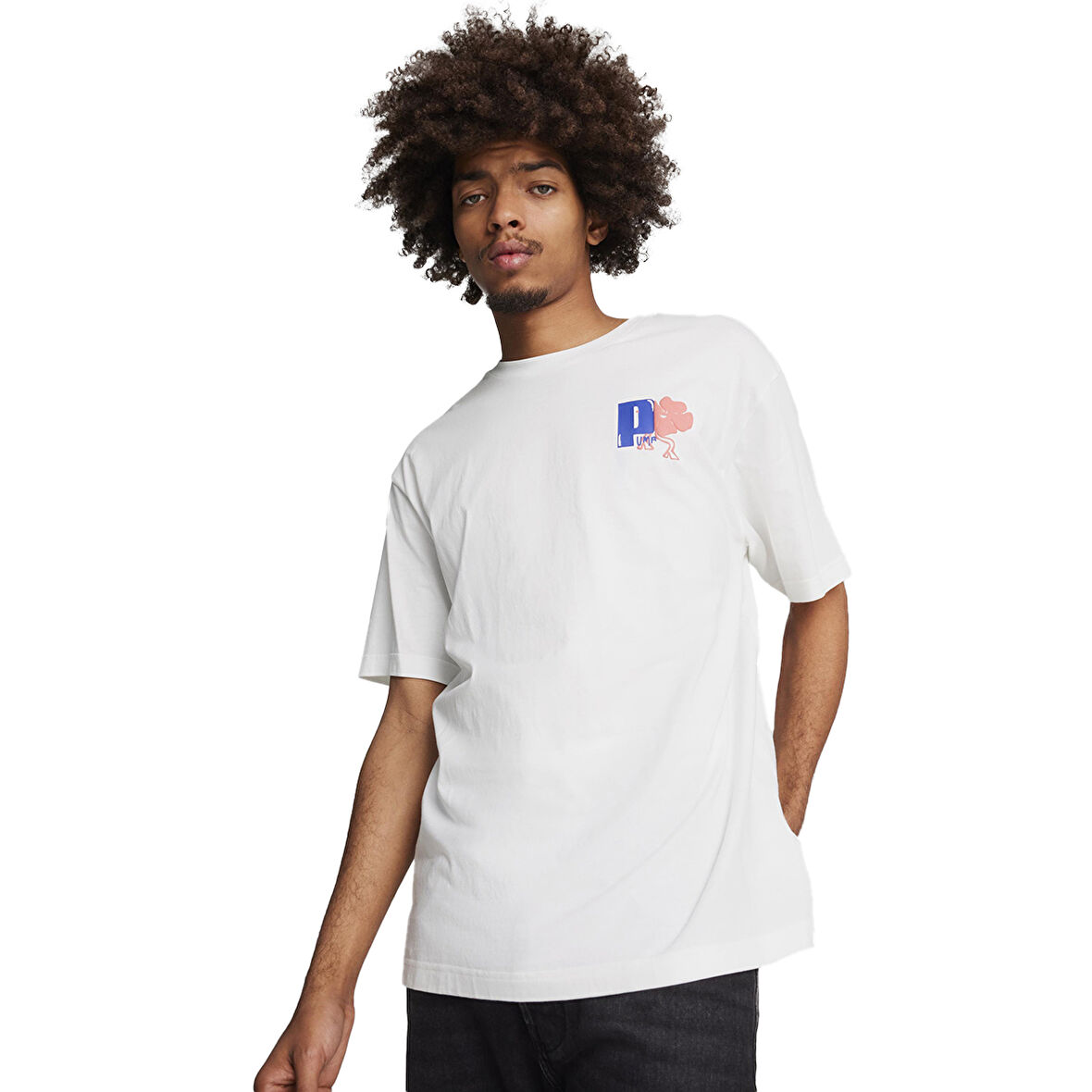 Graphics Growth Relaxed Erkek Beyaz Günlük Stil T-Shirt 62801002