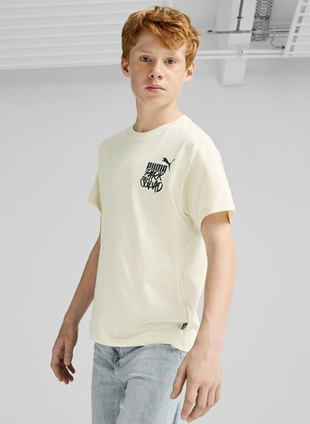 Puma Baskılı Beyaz Erkek T-Shirt 68187487-ESS+ MID 90s Graphic Tee