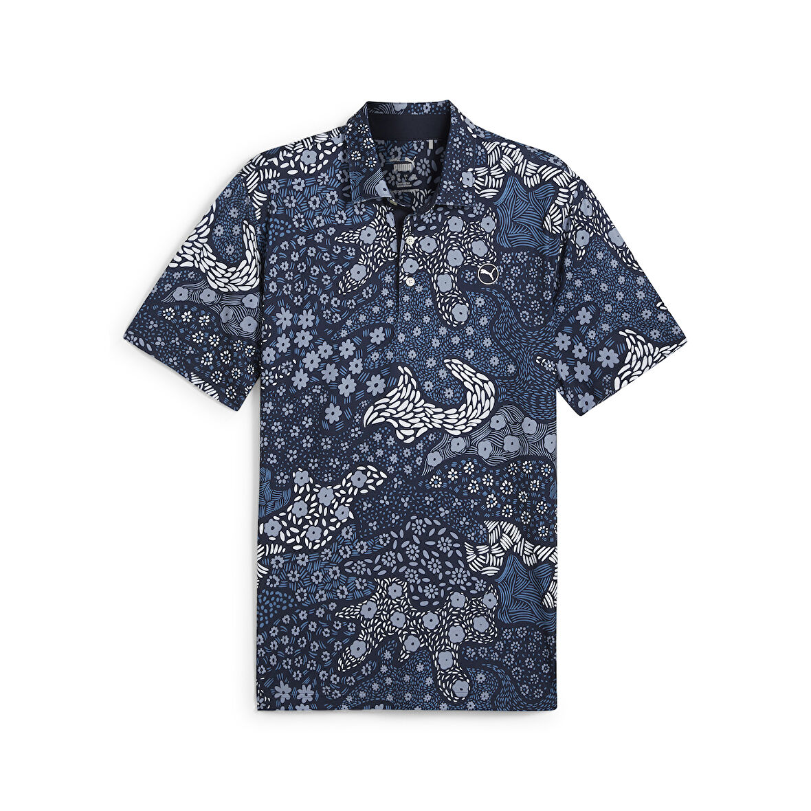 Puma Cloudspun Bloom Camo Golf Polo Tshirt