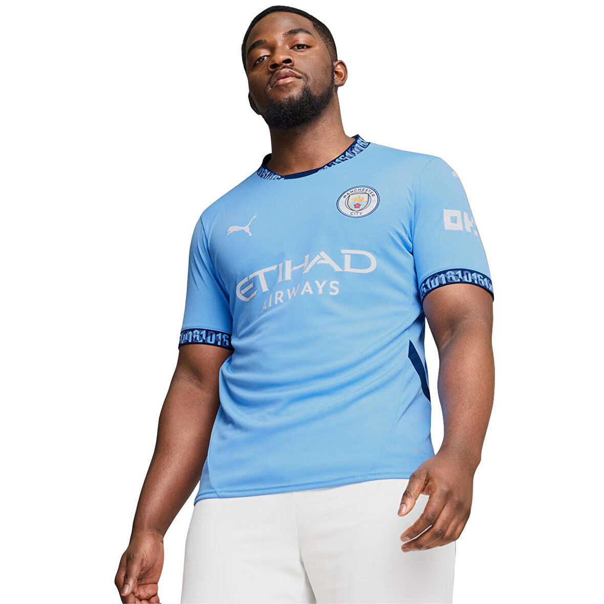 Manchester City FC 2024/25 İç Saha Erkek Mavi Futbol Forması 77507501
