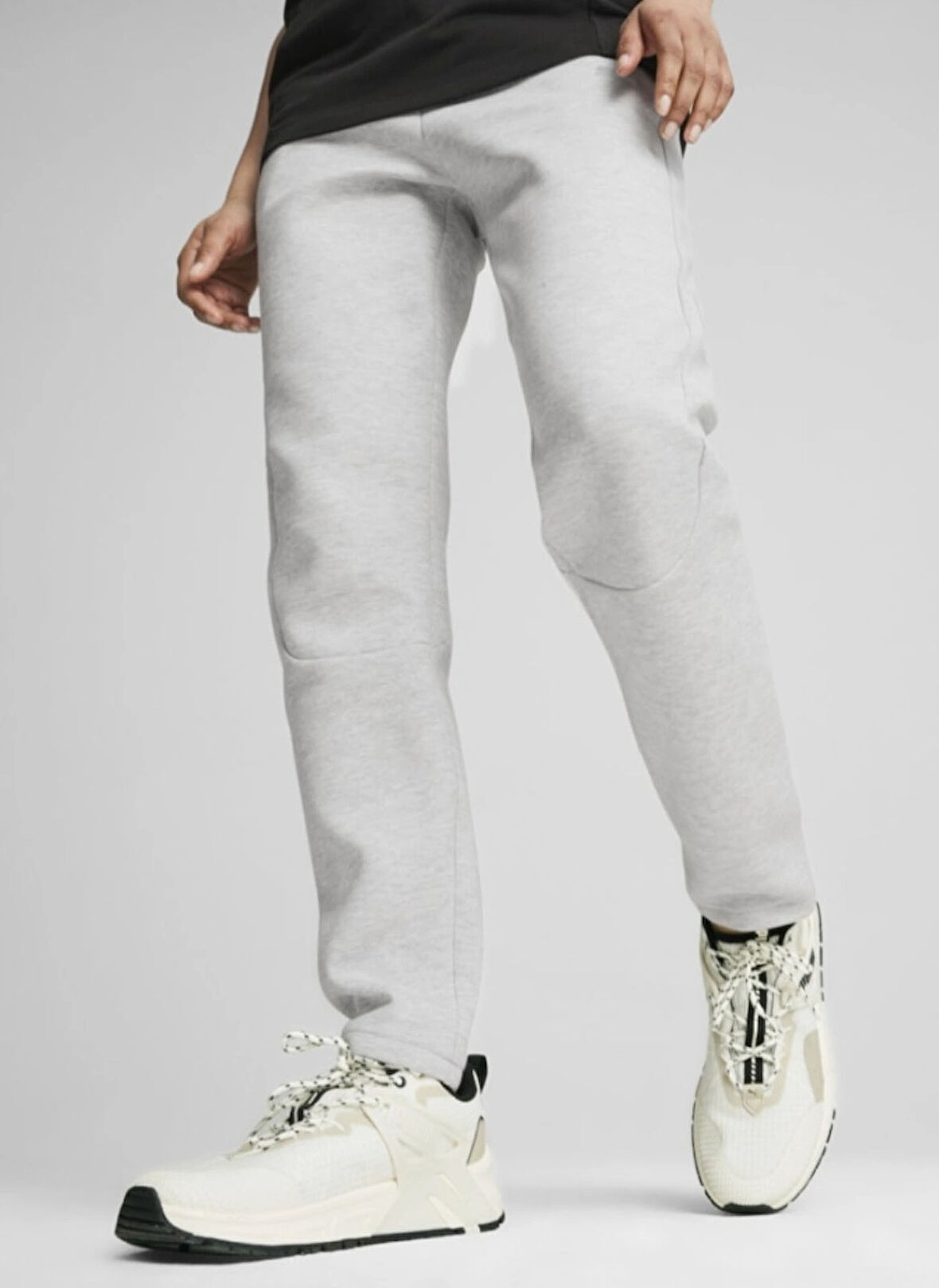 Gri Kadın Lastikli Bel Regular Fit Eşofman Altı 68167204EVOSTRIPE Pants op