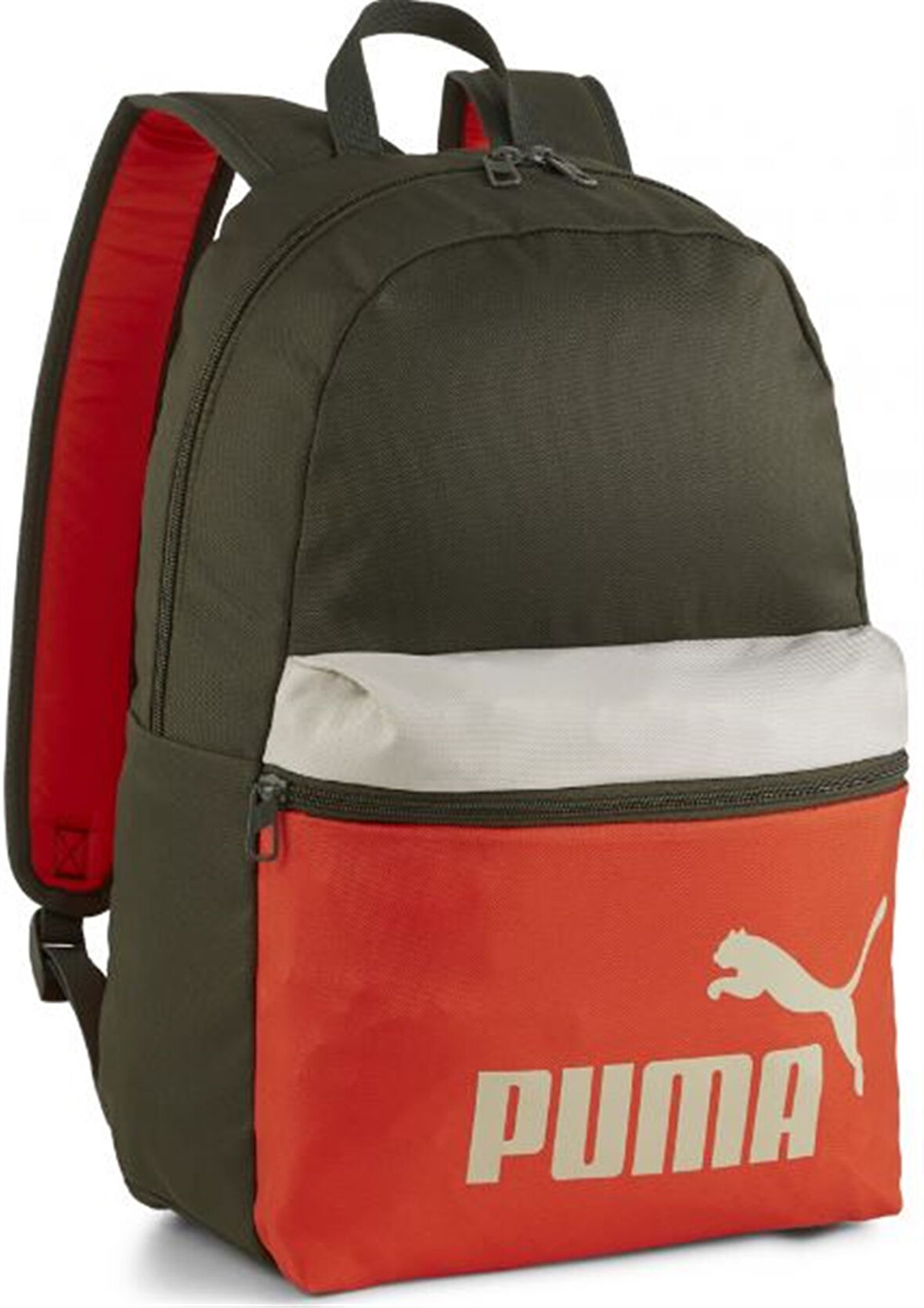 Puma Phase Yeşil/Turuncu Unisex Spor Sırt Çantası - 090468 03