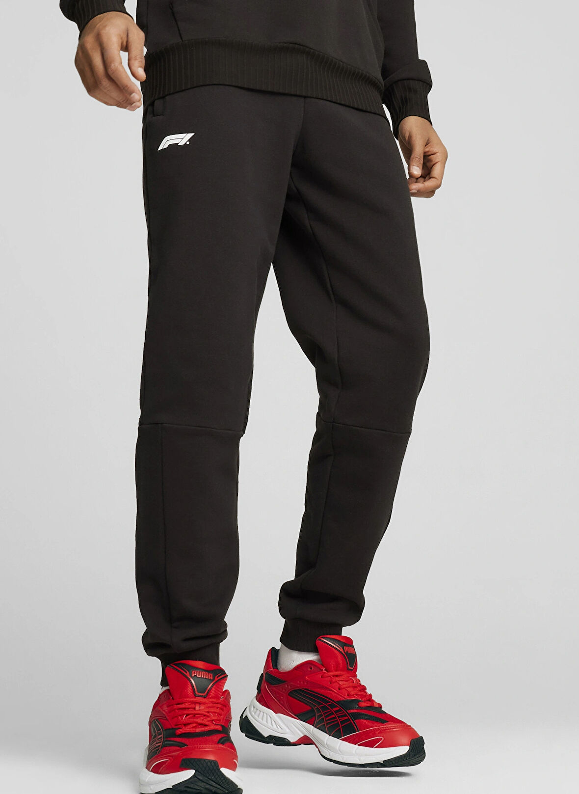 Siyah Erkek Normal Bel Dar Kalıp Eşofman Altı 62722601 F1 Sweatpants