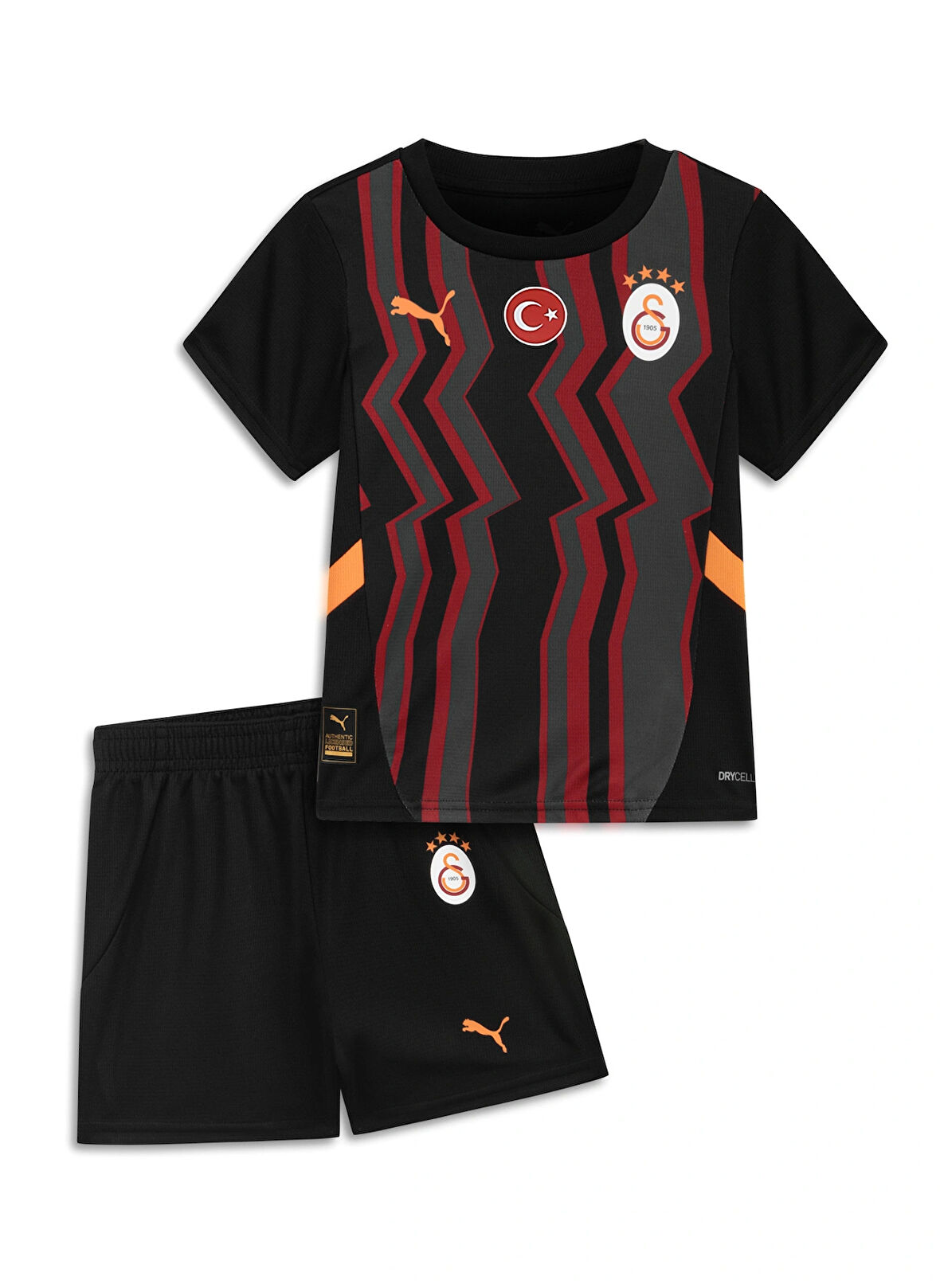 Puma Düz Sarı - Siyah Erkek Eşofman Takımı 77967003-GSK Third Minikit wo S wo