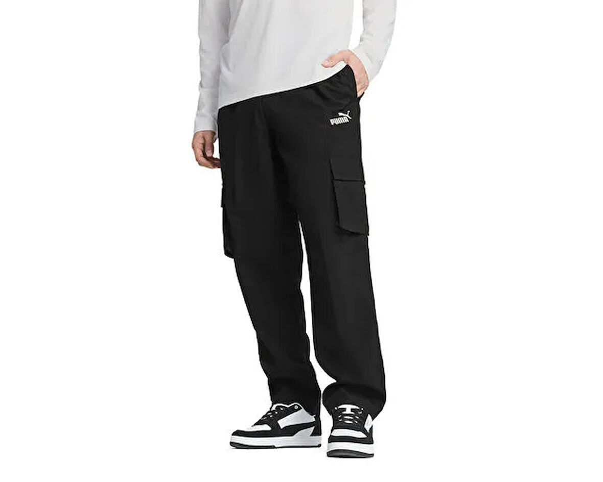 Puma Ess Woven Cargo Pants Erkek Günlük Kargo Eşofman Altı 68266301 Siyah