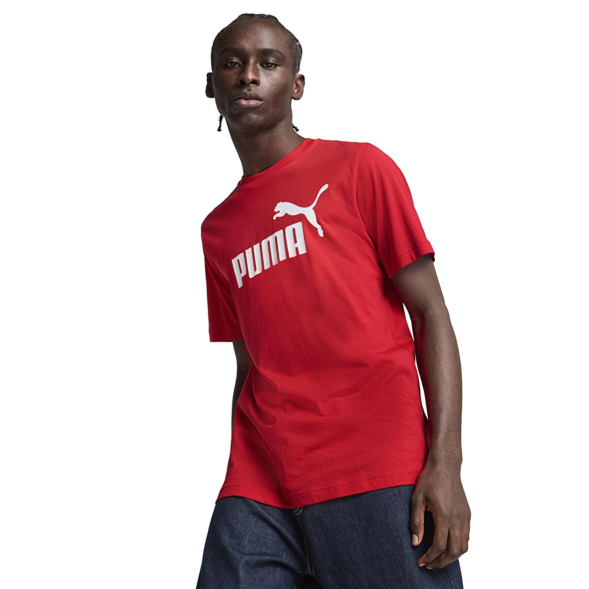 Essential No.1 Erkek Kırmızı Günlük Stil T-Shirt 68253211