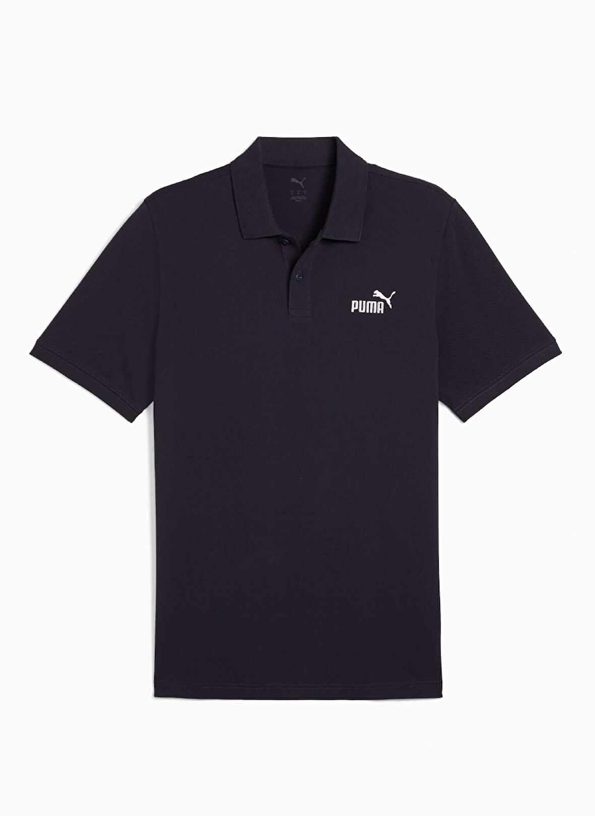 68255216 ESS No. 1 Logo Pique Polo Siyah Polo Yaka Regular Fit Erkek T-Shirt