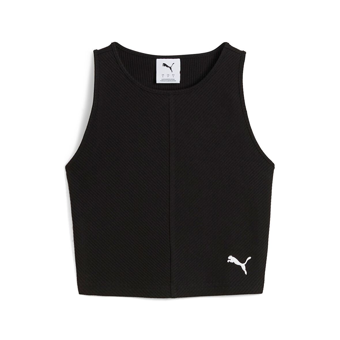 Puma WARDROBE ESS Ribbed Crop Top Kadın T-shirt
