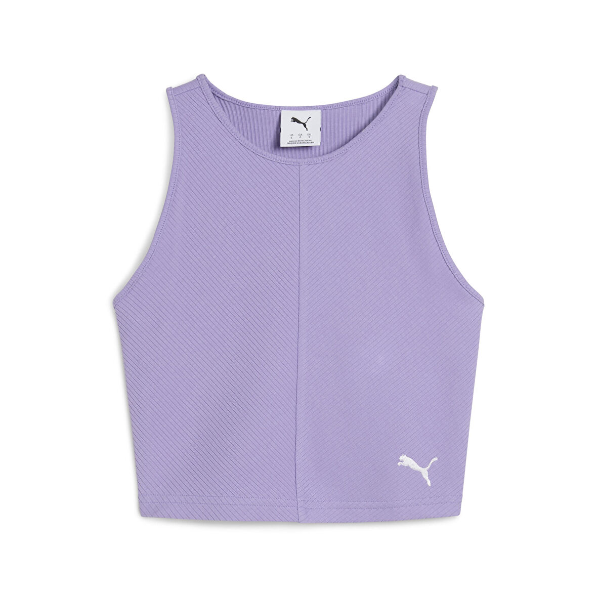 Puma Wardrobe Ess Ribbed Crop Top Kadın Tişört