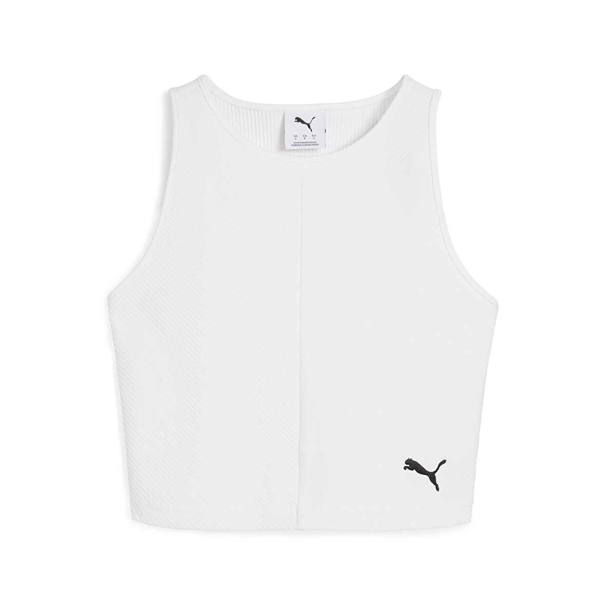 Puma WARDROBE ESS Ribbed Crop Top Kadın T-shirt