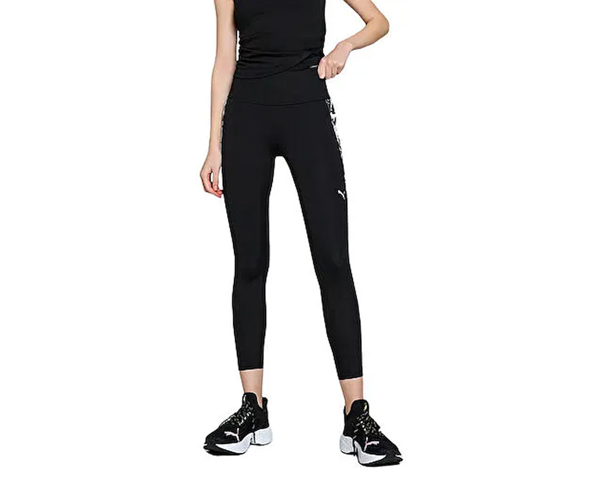 Puma Tropical Aop Hw 7/8 Tight Kadın Antrenman Taytı 52678551 Siyah
