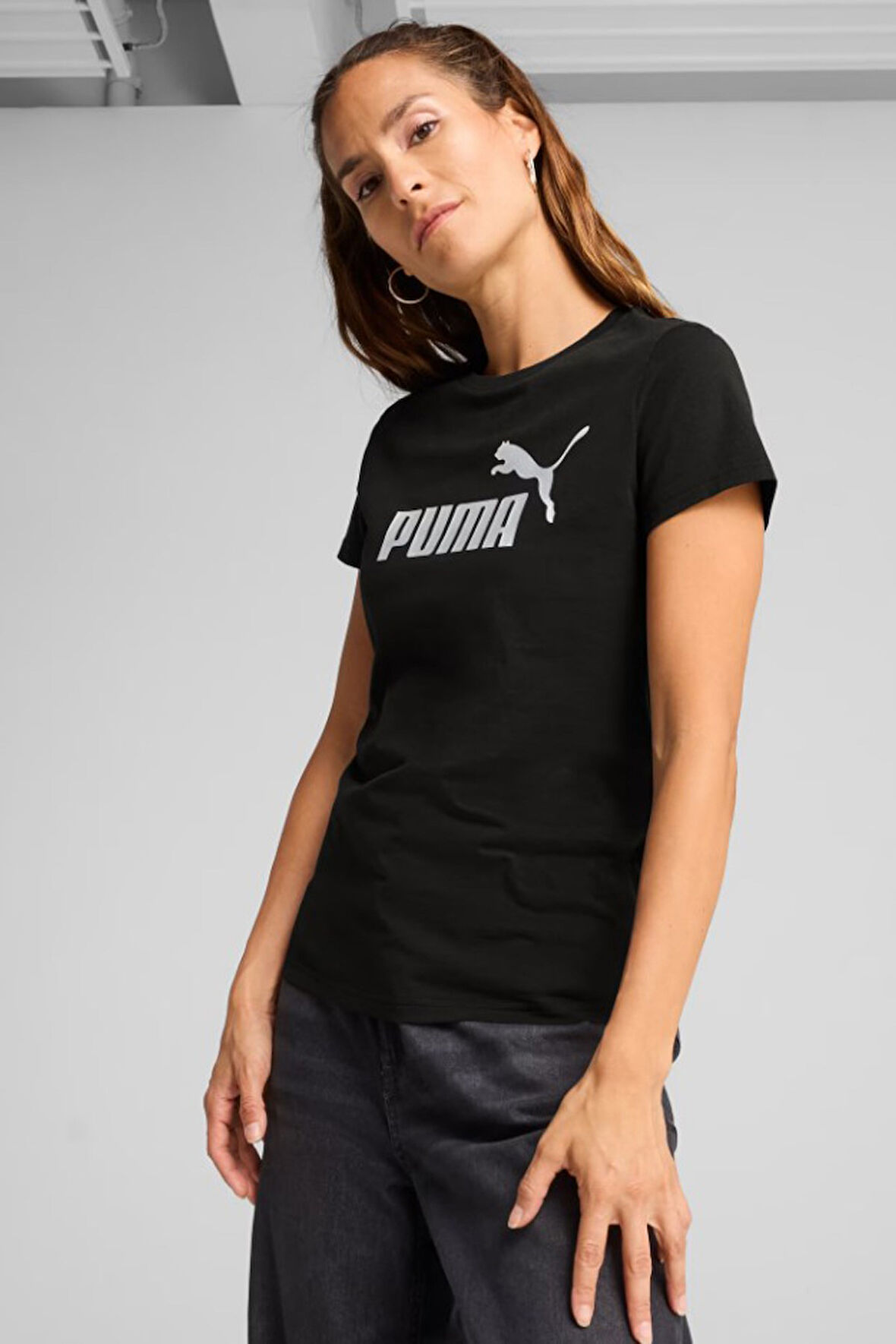 Puma Metallic No. 1 Logo Kadın Tişört 63153601