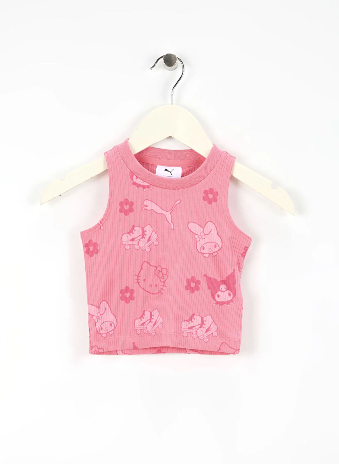 Puma Desenli Pembe Kız Çocuk Atlet 63006622-PUMA X HELLO KITTY & FRIEN