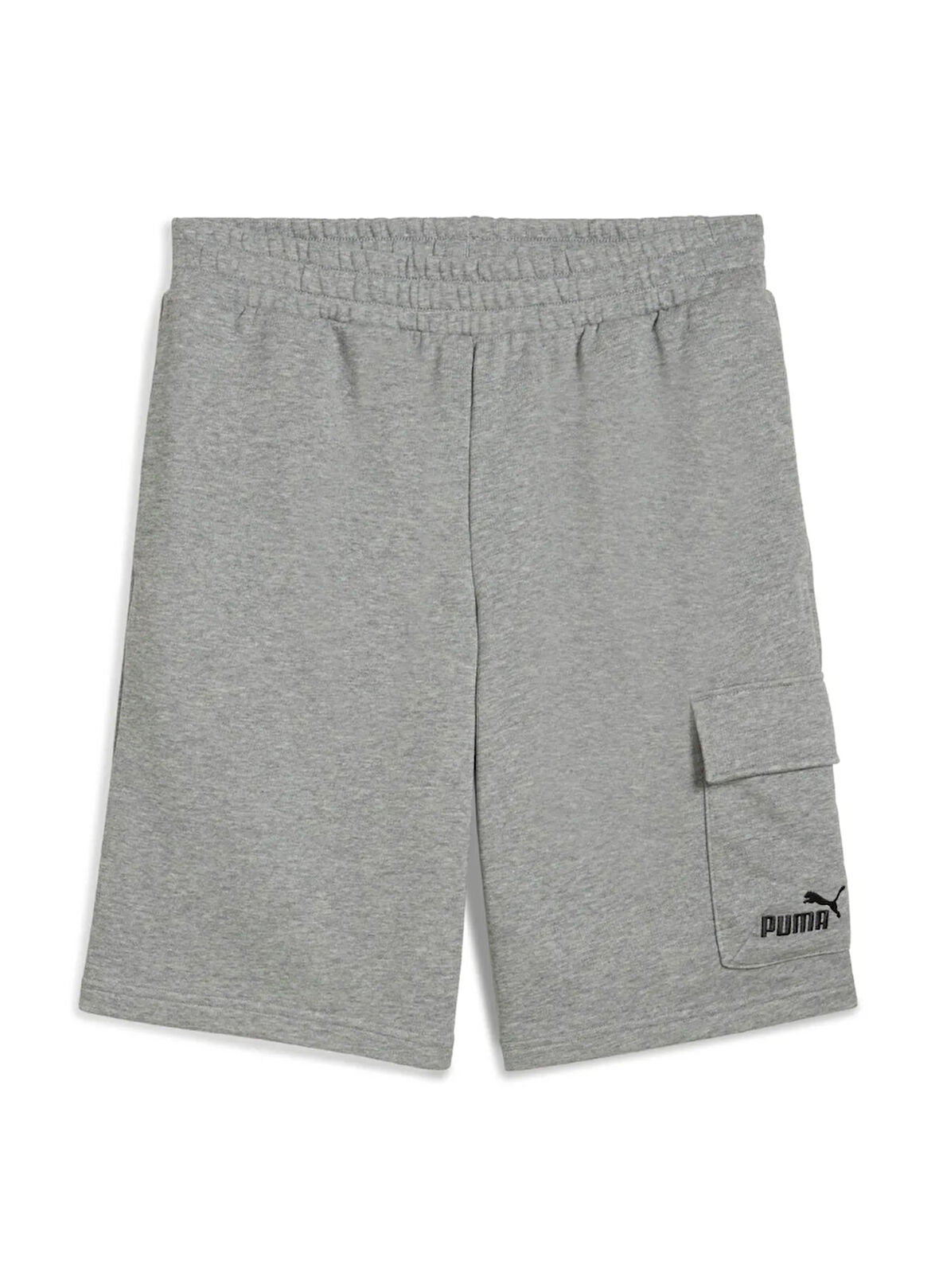 Puma 68266203 ESS No. 1 Logo Cargo Short Gri Lastikli Bel Regular Fit Düz Erkek Şort