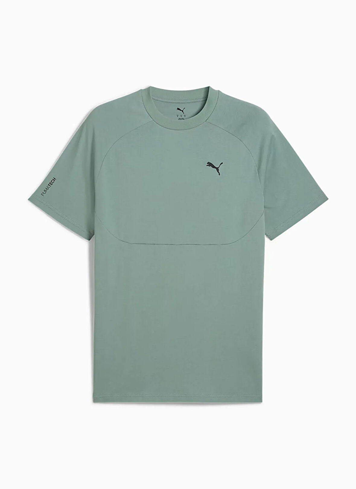 Puma 68459830 PUMATECH Tee Yeşil Yuvarlak Yaka Regular Fit Düz Erkek T-Shirt