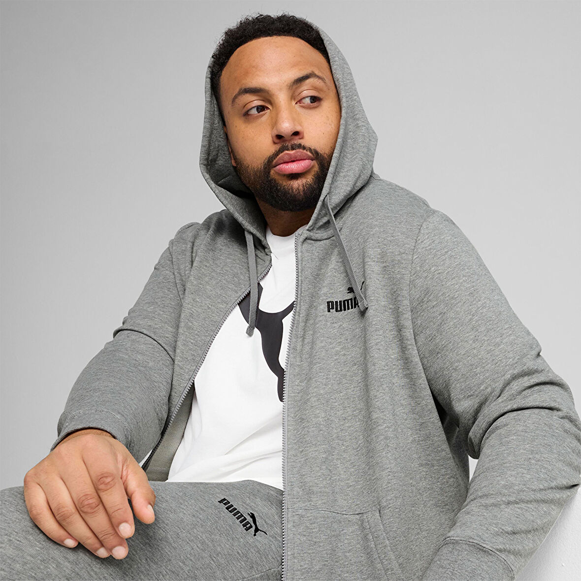 Puma Erkek Full Zip Hoodie Essentials