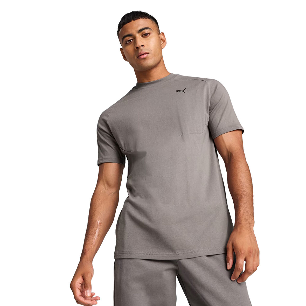 Pumatech Tee Erkek Gri Antrenman T-Shirt 68459879