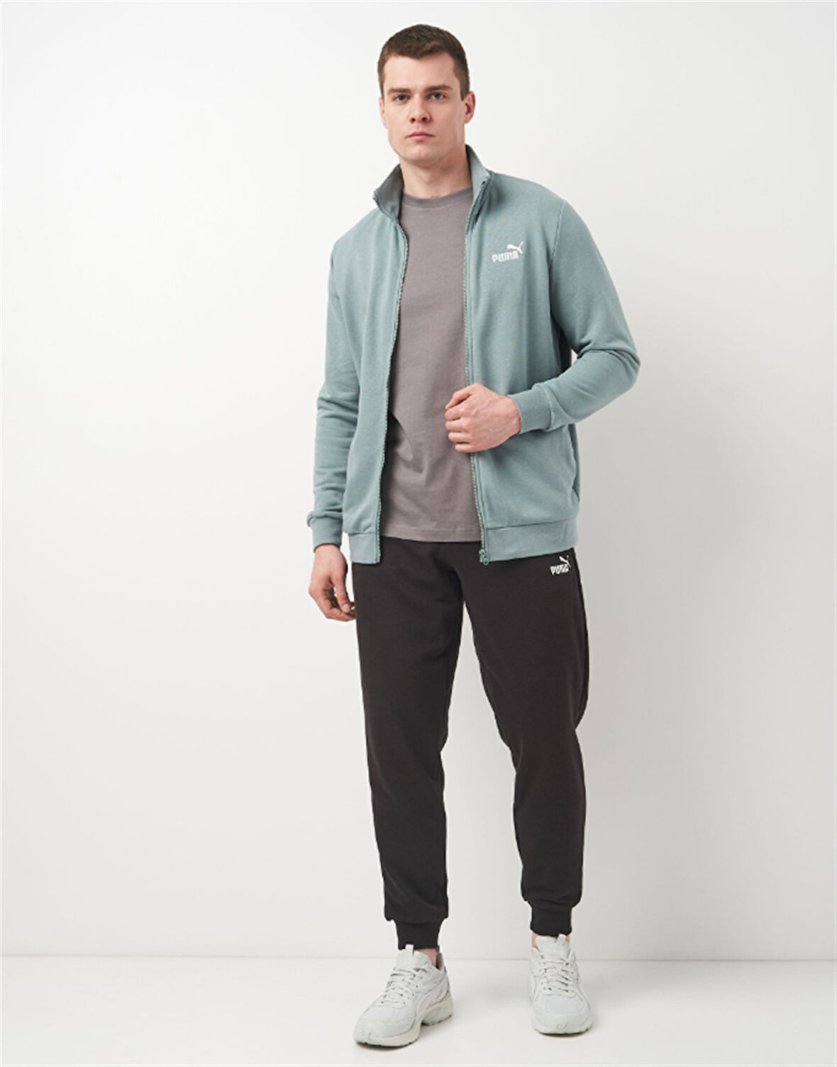 Puma ESS Sweat Suit Yeşil Erkek Eşofman Takımı - 684848 30
