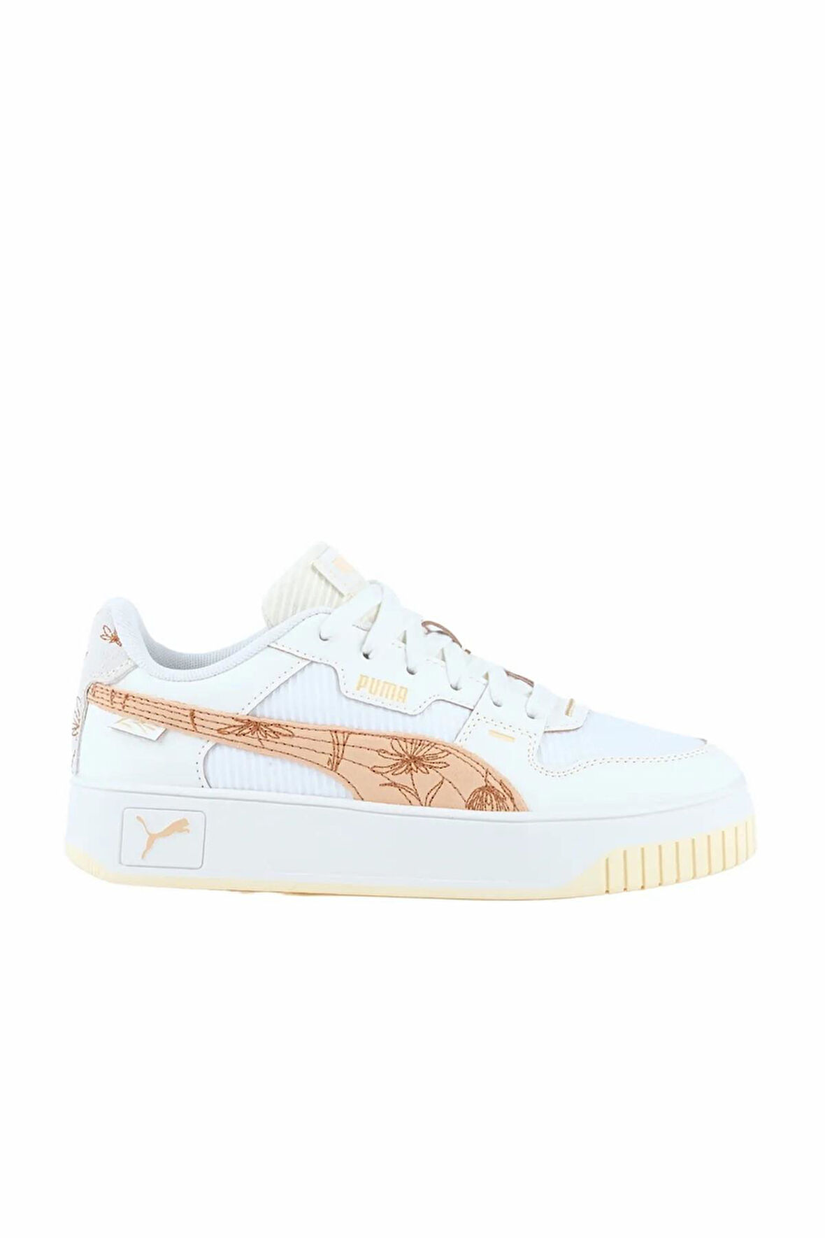 Puma Carina Street Lux Crafted Kadın Spor Ayakkabı Warm White/Almost Apricot (40040302)