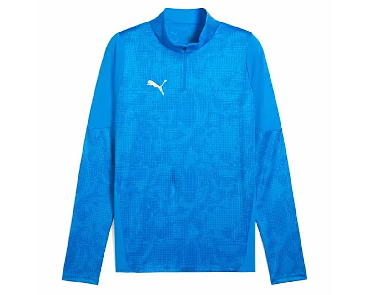 Puma Teamcup Training 1/4 Zip Top Erkek Futbol Uzun Kollu Antrenman Üstü 65916402 Beyaz