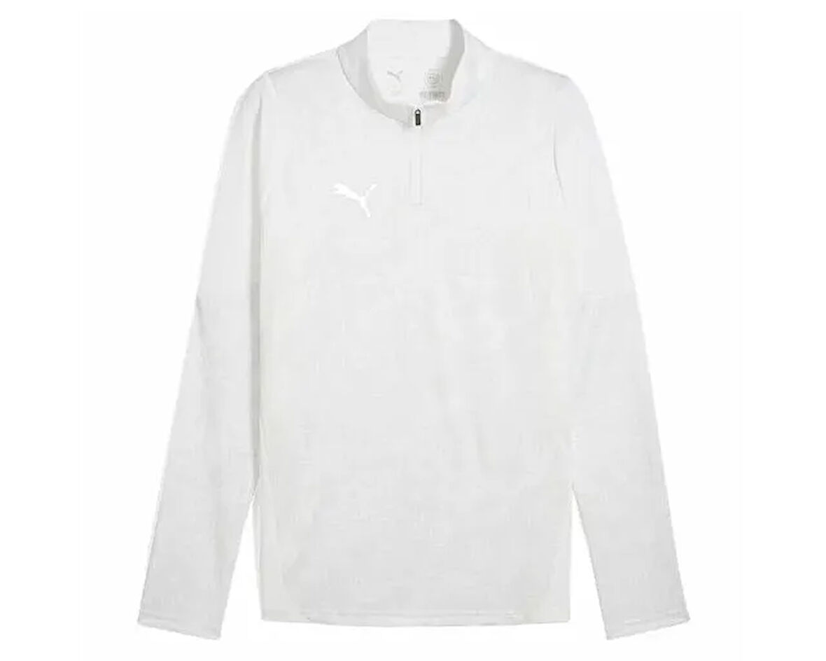 Puma Teamcup Training 1/4 Zip Top Erkek Futbol Uzun Kollu Antrenman Üstü 65916404 Beyaz