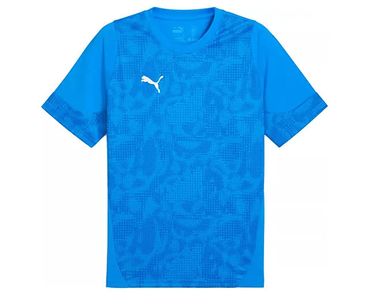 Puma Teamcup Training Jersey Erkek Futbol Tişörtü 65916702 Mavi