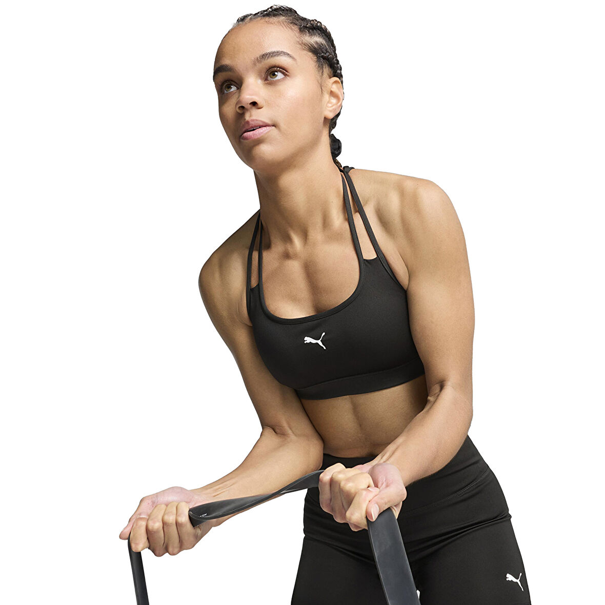 Move Strappy Bra Kadın Siyah Antrenman Sporcu Sütyeni 52622451