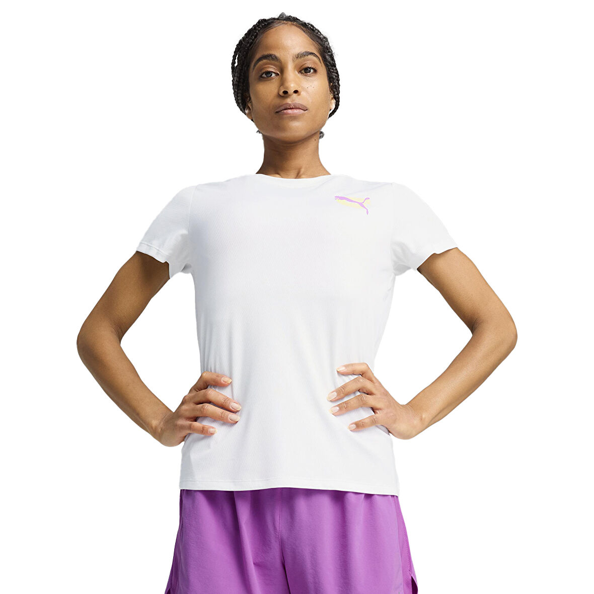 Graphics Kadın Beyaz Koşu T-Shirt 52655302