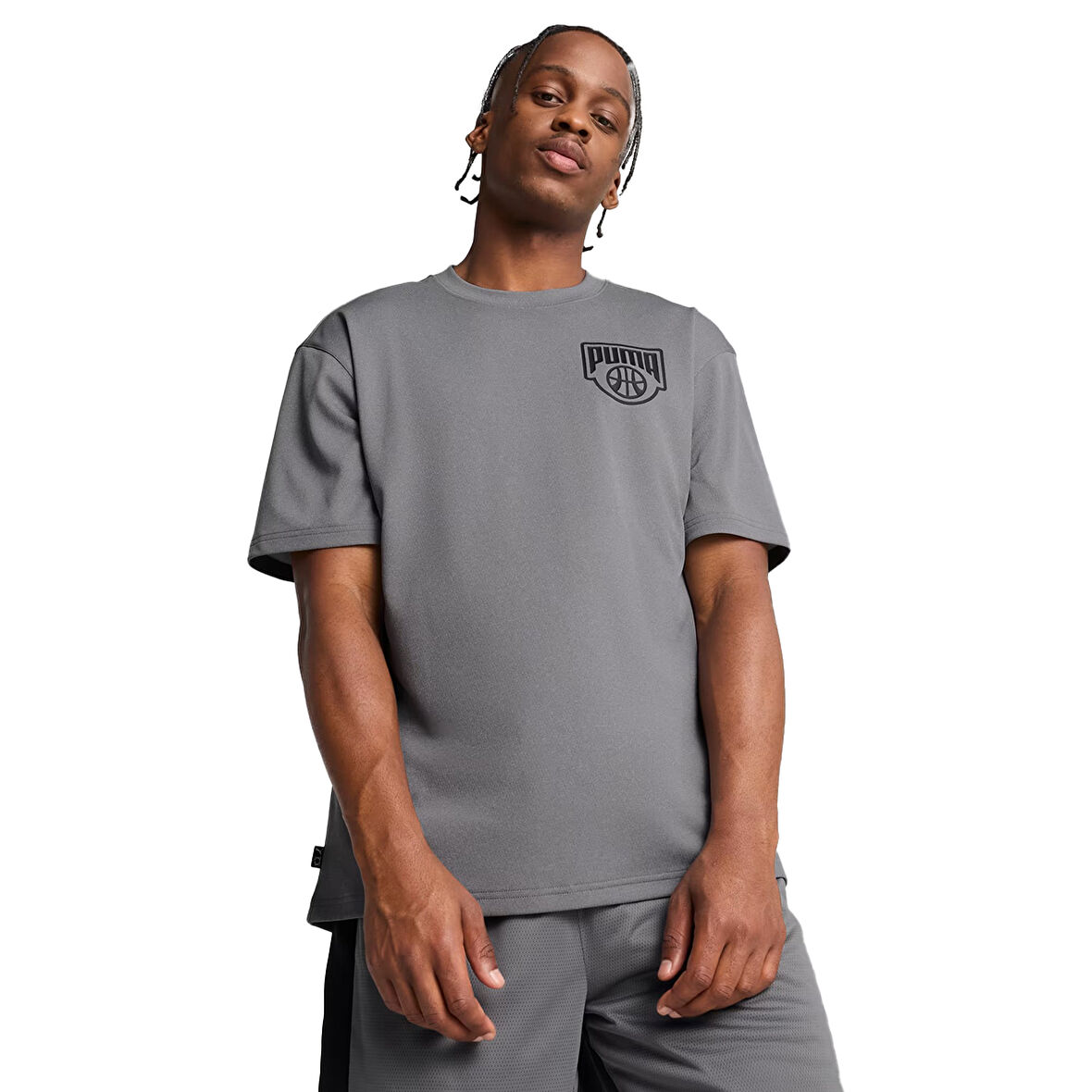 Posterize Erkek Gri Basketbol T-Shirt 63049902