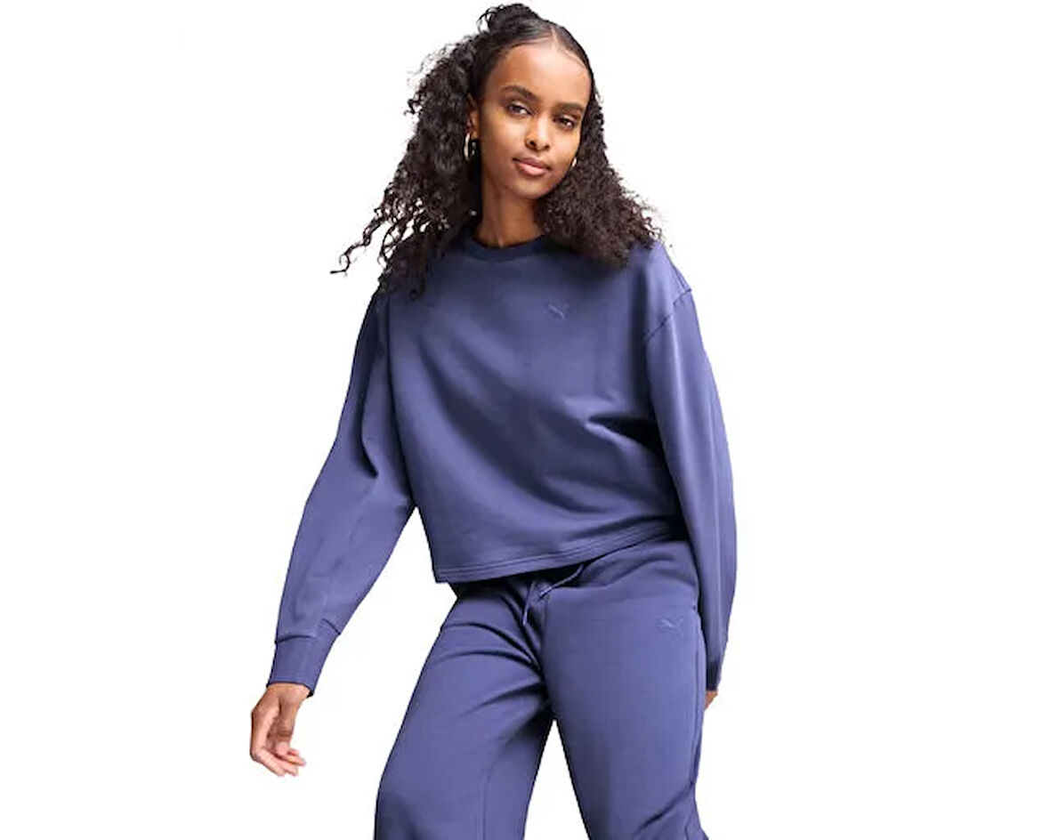 Puma Her Relaxed Crew Kadın Günlük Sweatshirts 68505846 Mor