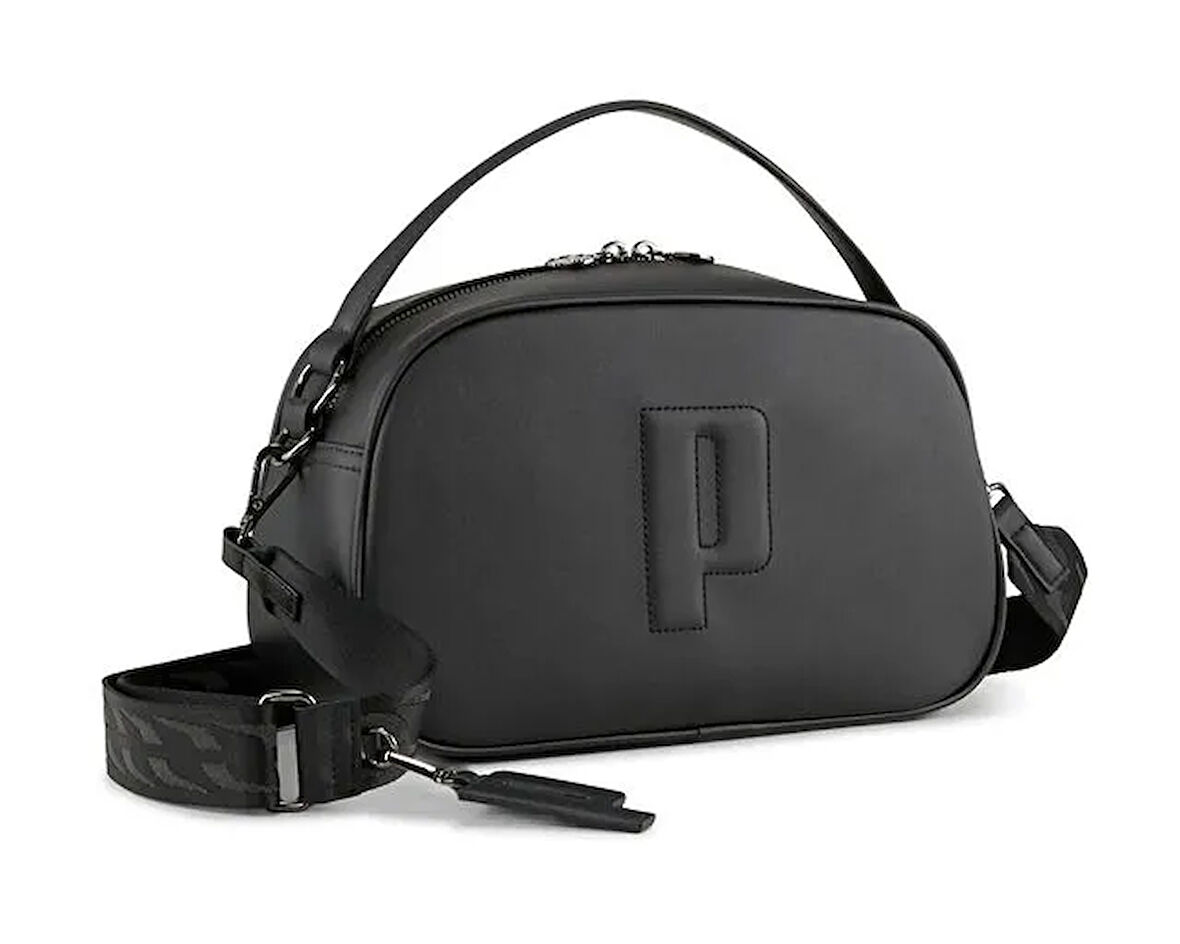Puma Puma Sense Small Grip Bag Omuz Çantası-En: 30 cm, Boy: 18 cm, Derinlik: 12 cm 09127601 Siyah