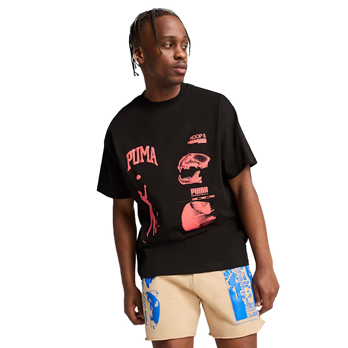 Excavation Erkek Siyah Basketbol T-Shirt 63066401