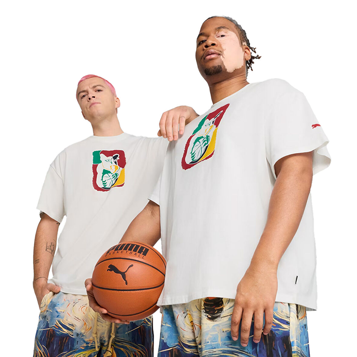 Dylan Exhibit IV Erkek Beyaz Basketbol T-Shirt 63067301