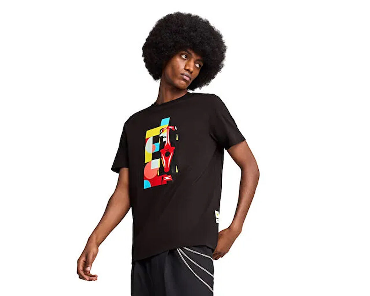 Puma Ferrari Race Graphic Tee 2 Erkek Günlük Tişört 63023701 Renkli