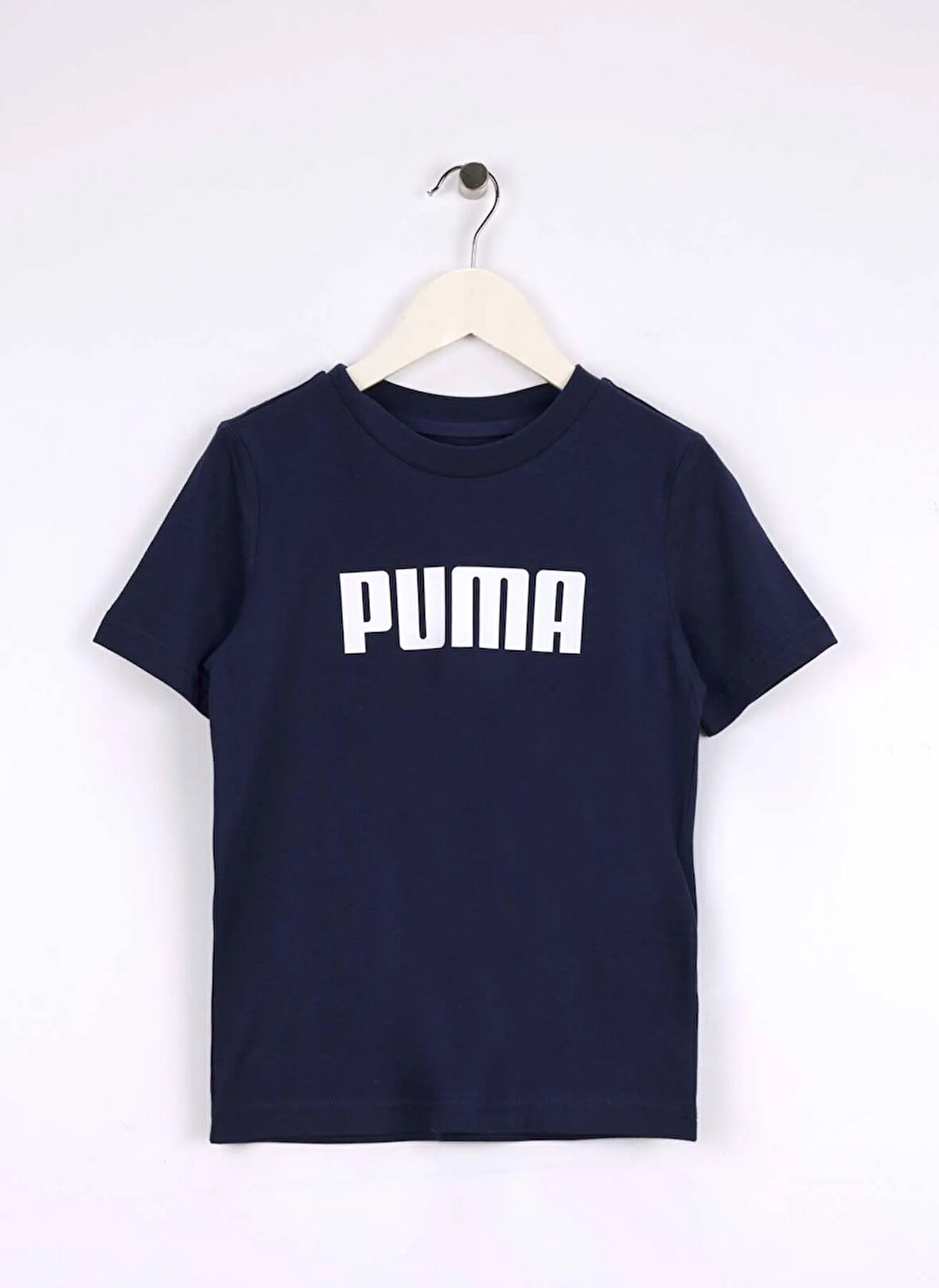 Puma Düz Lacivert Erkek Çocuk T-Shirt 68834006-ESS Logo Tee b PUMA Navy