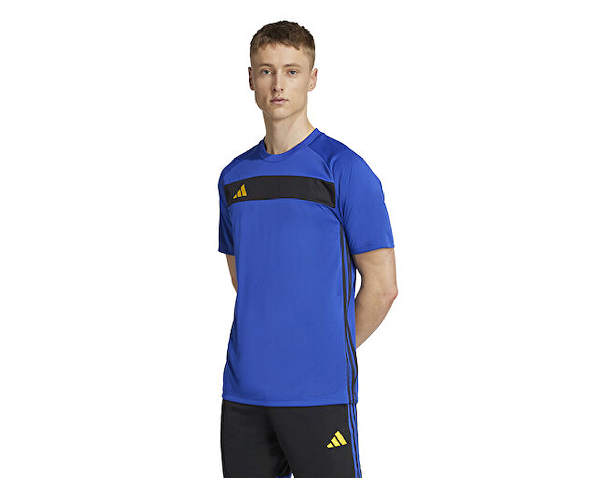 adidas Tiro Es Jsy Erkek Futbol Antrenman Tişörtü JW4613 Mavi