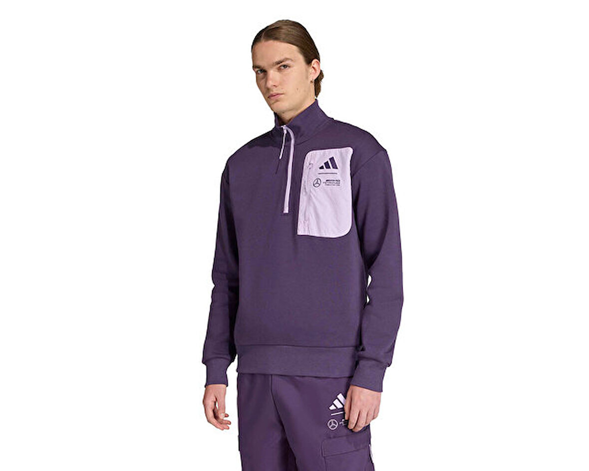 adidas Mer Pw Flctop M Erkek Günlük Sweatshirt JX8815 Mor