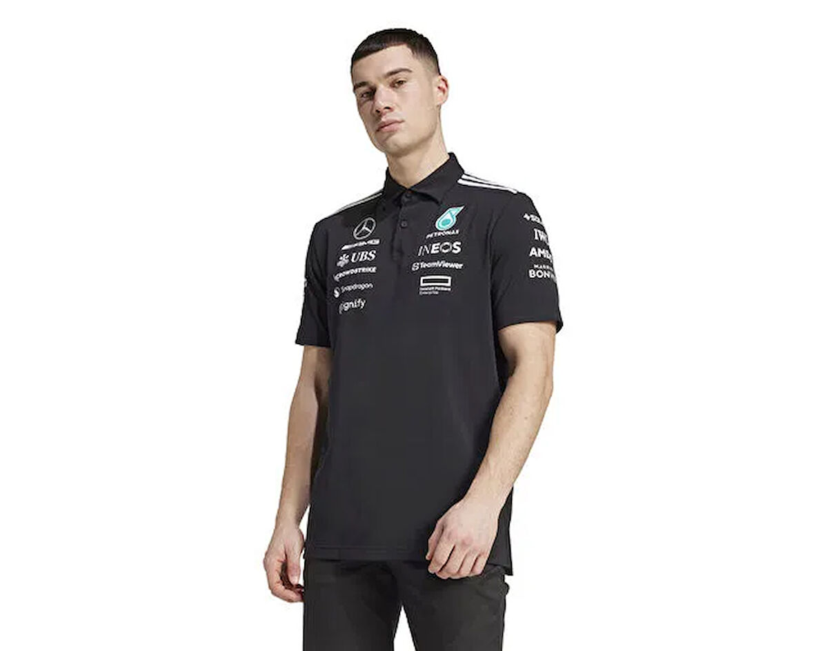 adidas Mer Tm Polo Bm Erkek Antrenman Polo Tişört JW5391 Siyah