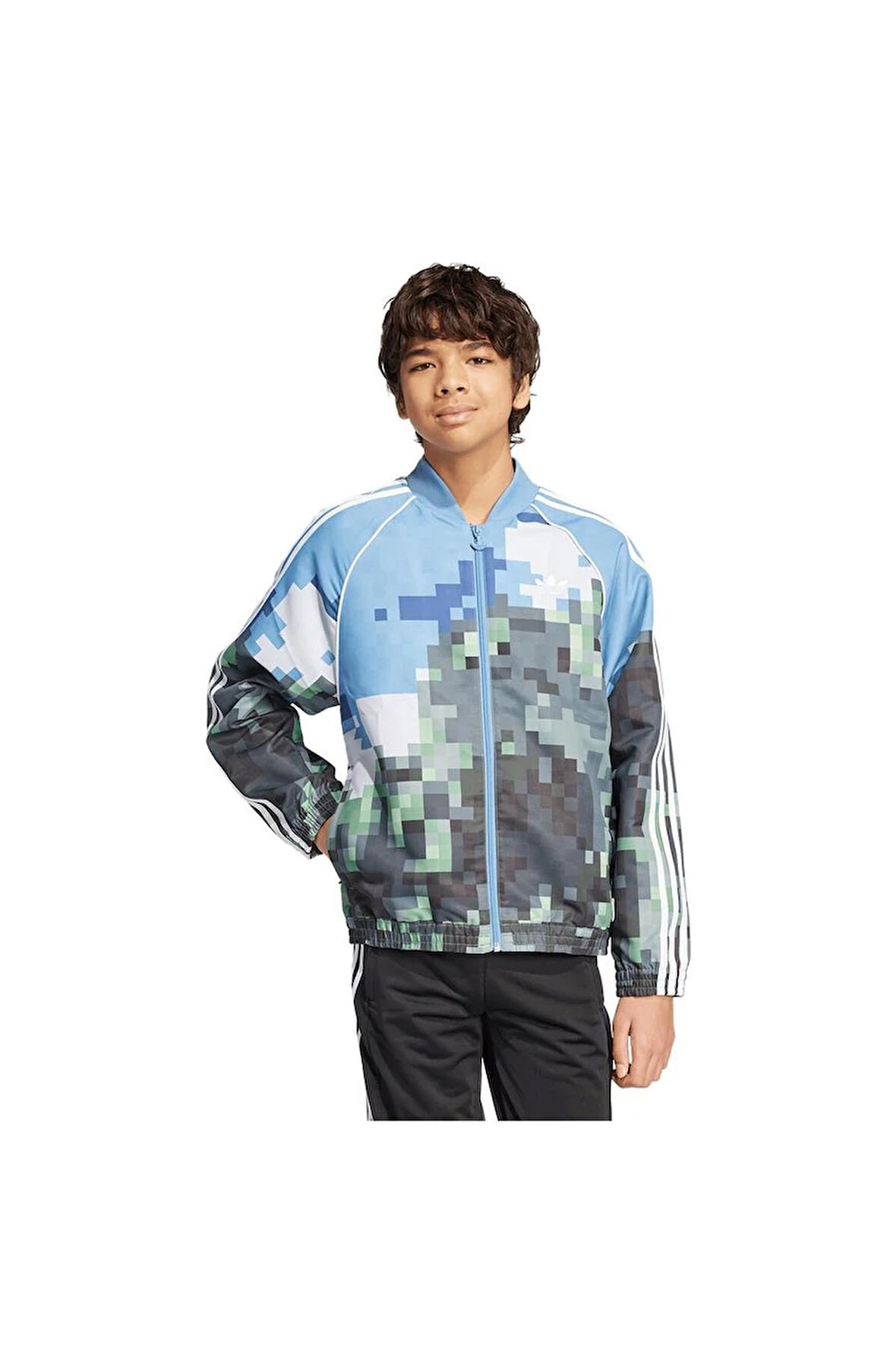 adidas Çocuk  Mavi  Ceket AOP TRACKTOP JZ9934