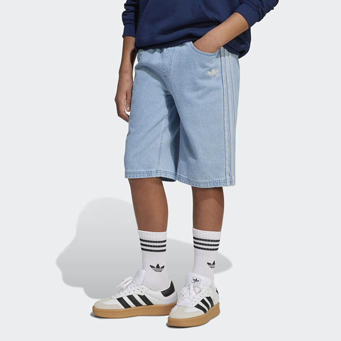 adidas JZ9938 DENIM GFX SHORT Çocuk Şort