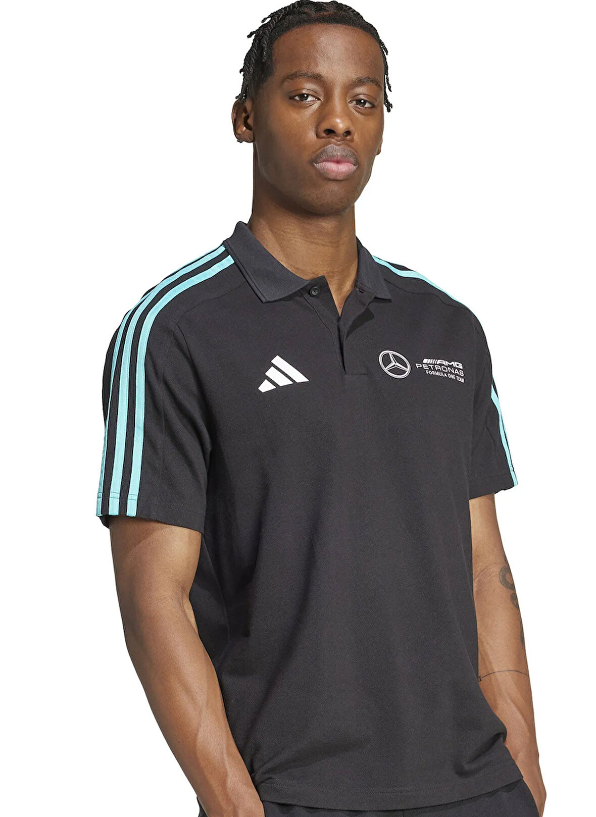 JV5430 MERCEDES DNA POLO M  Siyah  Regular Fit T-Shirt