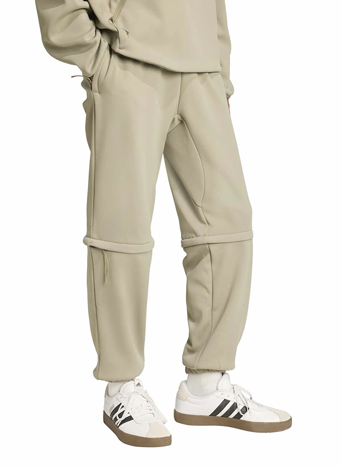 adidas KA4059 M CT Q4 SS PT Bej Lastikli Bel Erkek Eşofman Altı