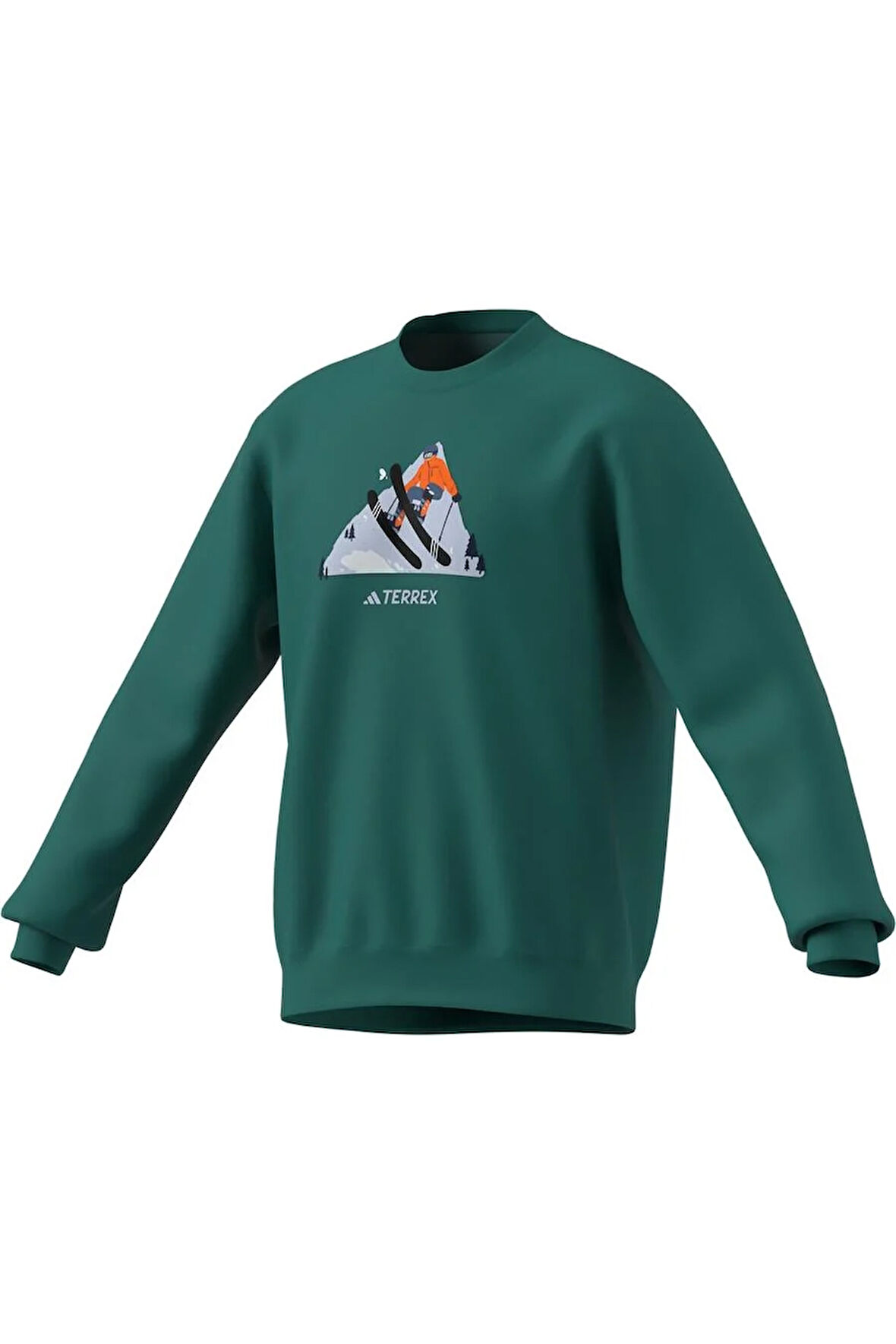 adidas  Erkek Yeşil  Sweatshirt SNOW CREW KE2319