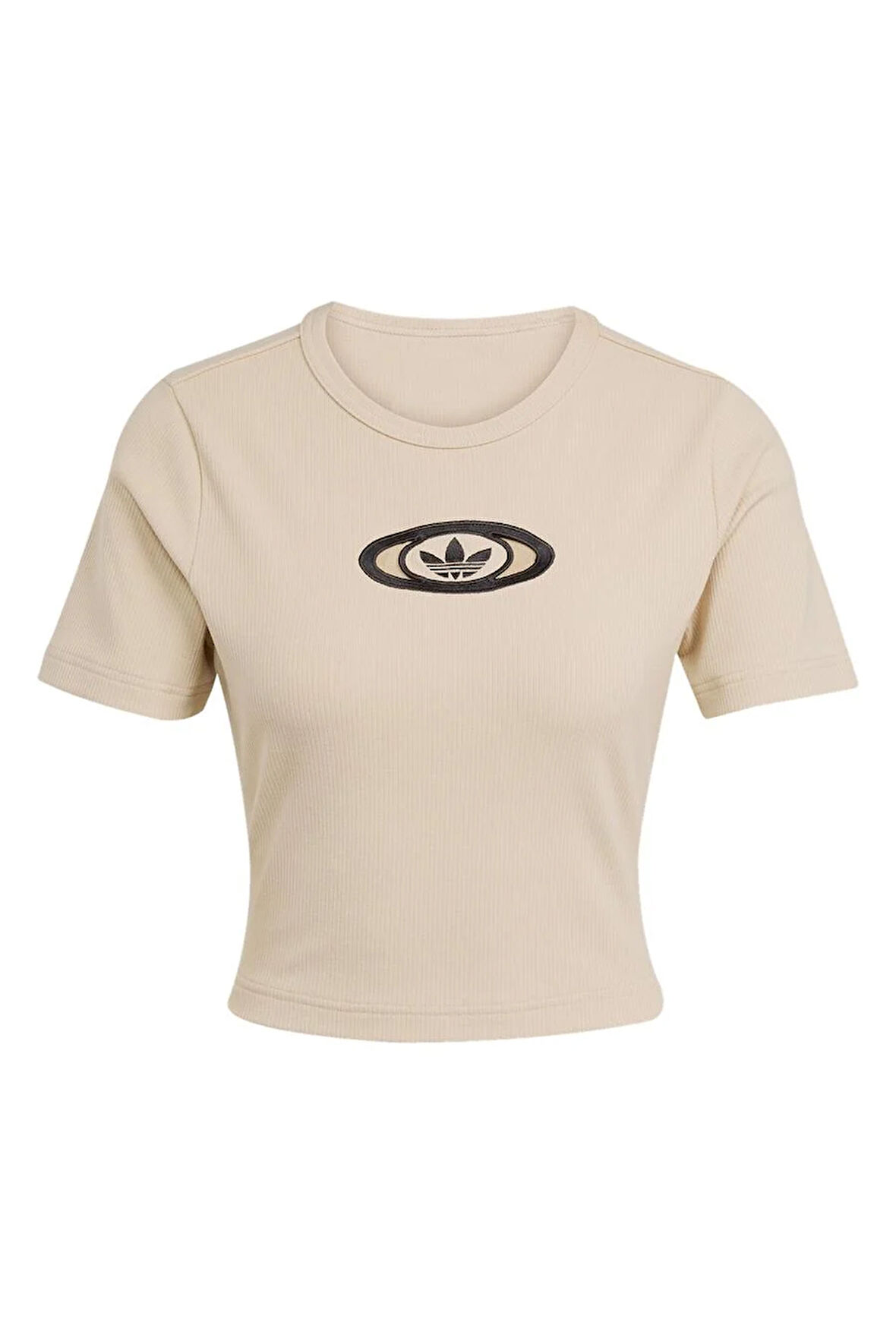 adidas Kadın  Bej  T-shirt CUT OUT RIB TEE KC8803