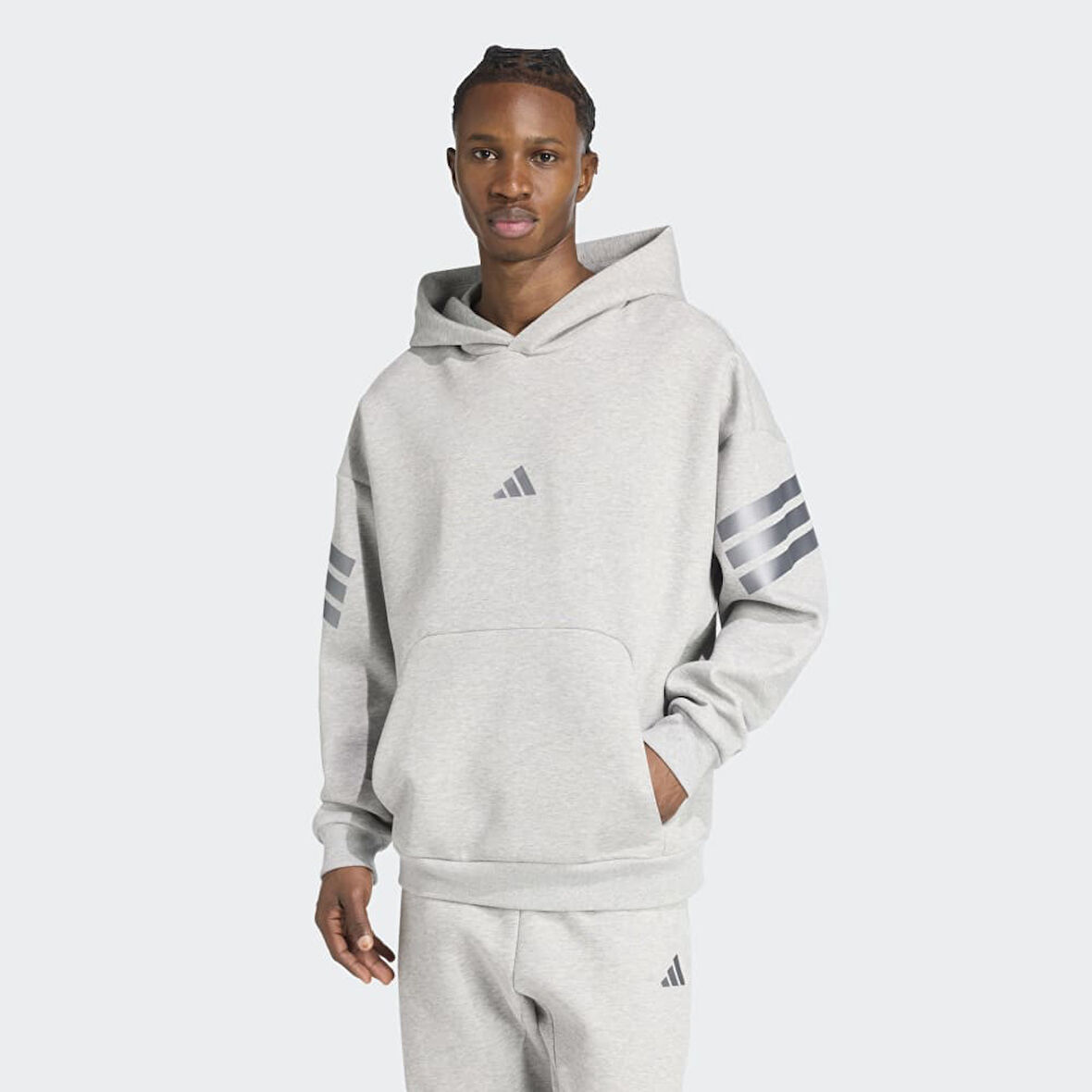 adidas JY0094 M FI 3S HD HLD Erkek Sweatshirt