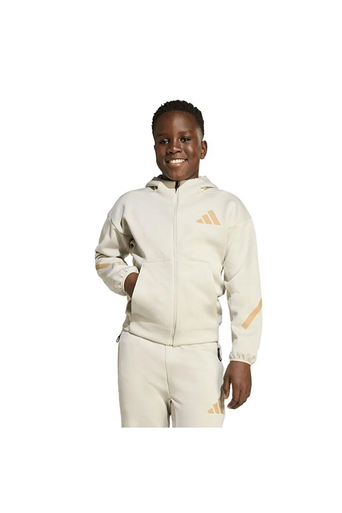 adidas Çocuk  Bej  Ceket J Z.N.E.FZ JW4005