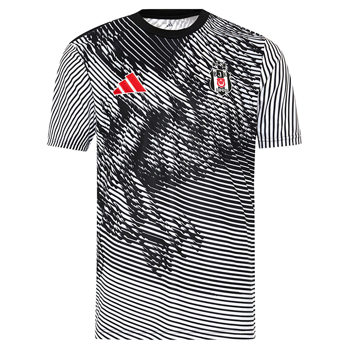 Beşiktaş 2025/26 Maç Önü Erkek Siyah Futbol Forma JL7938