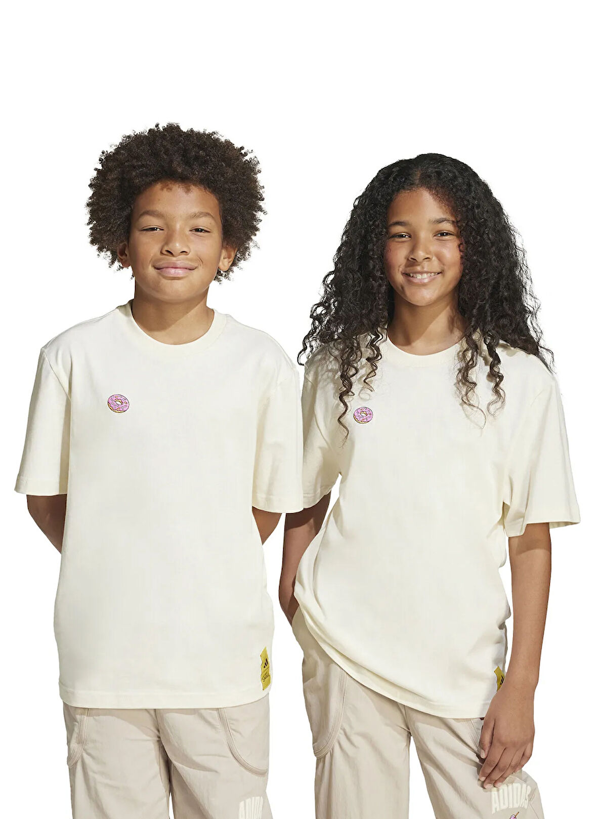 adidas Düz Açık Bej Erkek Çocuk T-Shirt JL9180 J SIM GFX T