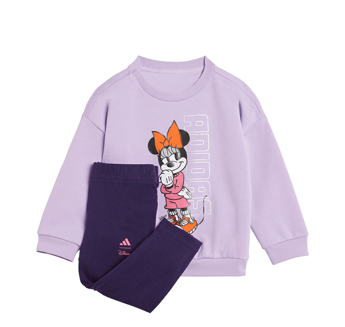 JL9173-B adidas I Dy Mı Jog Bebek Eşofman Takımı Mor